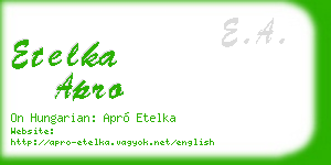 etelka apro business card