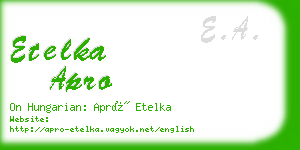 etelka apro business card